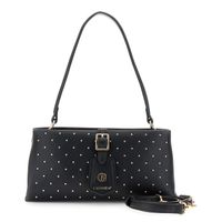 mini bolso con aplicacion de micro tachuelas black taglia unica