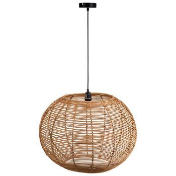 Lampara De Techo Marrón D57x41h Cm