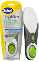 scholl plantillas liquiflex soporte diario mujer 1 par talla 355-405