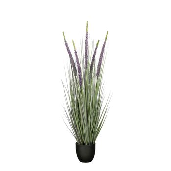 Planta artificial siergras morado  h110xb35xl35cm