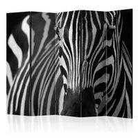biombo - white with black stripes ii 225x172 cm