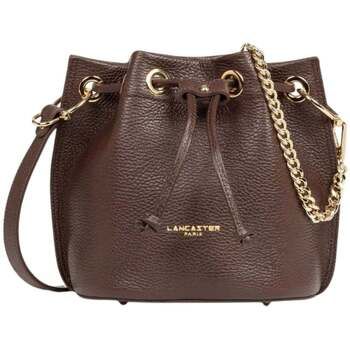 LANCASTER Bolso de mano Bolso saco con cordones Alba Double Marrón - Oro para mujer