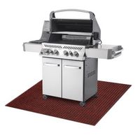 estera protectora para parrilla gin 3086 para terraza exterior - rojo 100x200 cm