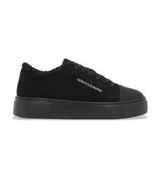 A|X Armani Exchange para mujer. XW003067AF27450UC001 Zapatillas de Piel Marca negro (41), Plano, Cordones, Casual