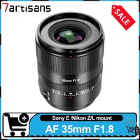 7artisans af 35mm f18 lente de enfoque automatico de fotograma completo lente principal de gran apertura compatible con sony a7s nikon zfc leica l
