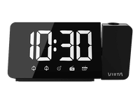 despertador - vieta vm-al400bk 3w radio pantalla led negro