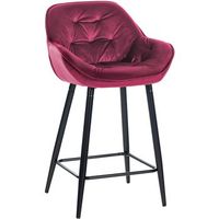 taburete de bar gibson 76 de terciopelo lila 575x54x103 cm clp