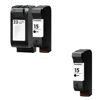 Compatible Multipack HP DeskJet 812c Printer Ink Cartridges (3 Pack) -C6615DE