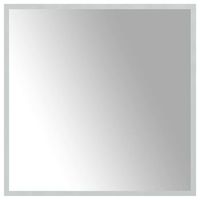 espejo de bano led transparente 60 x 60 cm vidrio templado vidaxl