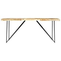 mesa de comedor  mesa de cena de madera maciza de mango 180x90x76 cm