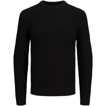 Jack & Jones Jersey 12258695 JJLIAM KNIT CREW NECK BLACK para hombre