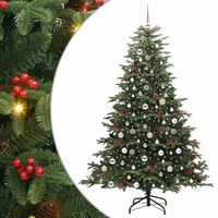 arbol de navidad  decoraciones de navidad artificial verde 210 cm pvc metal y plastico