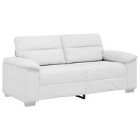 sofa de 2 plazas blanco 180x81x84 cm piel sintetica vidaxl