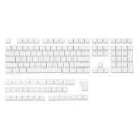 r   juego de teclas epomaker glintrix 142 teclas de perfil cherry pbt que permiten la transmision de la luz solo en negroblanco para teclado mecanico ansiiso