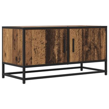 Mueble De Tv 80 X 34,5 X 40 Cm Madera Envejecida Vidaxl