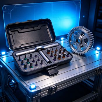 Juego de Destornilladores de Trinquete RS1 24 en 1, Kit de Herramientas Multiusos de Acero S2, Destornillador Magnético con Sistema de Carraca Profesional para Bricolaje, Bicicleta y Reparación del