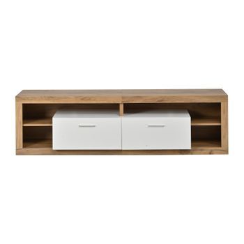 Mueble De Tv De 180 Cm Para 75 Pulgadas Con Iluminación Led Controlada Por Aplicación