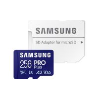 samsung pro plus microsdxc 256gb uhs-i u3 a2 v30 clase 10 con adaptador sd