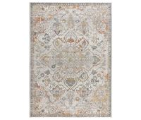 alfombra de estilo vintage de pelo corto beige samara 80x150 cm - atticgo