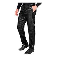 pantalones negro con lentejuelas para hombre