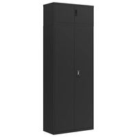 armario archivador de acero negro 90x40x240 cm vidaxl