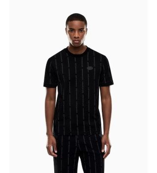 EA7 para hombre. 7M001391_AF12874 Camiseta Graphic Series negro (M), Casual, Algodón, Manga corta