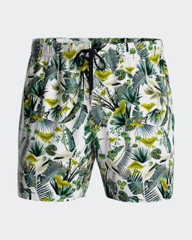 Bañador Short con estampado tropical