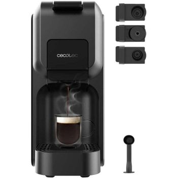 Cecotec FreeStyle Compact Black Cafetera Espresso y Multicápsulas Negra