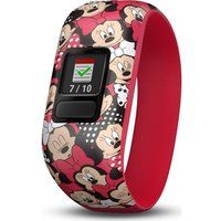 garmin vivofit jr 2 kids activity tracker - minnie mouse stretchy band
