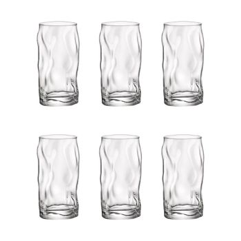 Juego de 6 vasos altos vidrio 45 cl