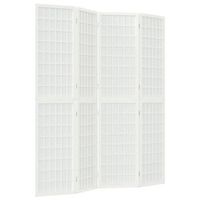 biombo biombo biombo plegable 4 paneles 160 x 170 cm madera de abeto blanco y papel de arroz dec031179