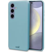 cool funda de silicona flexible celeste para samsung galaxy s24  25