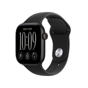 Apple Watch Series 12 GPS 42mm Caja de Aluminio Negra con Correa Deportiva Negra S/M