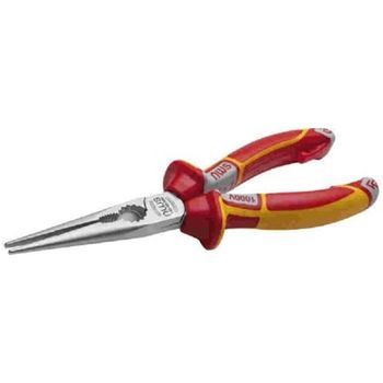 Pinzas De Punta Plana Nws 524272 Vde De 2 Componentes, 160 Mm, Plateadas