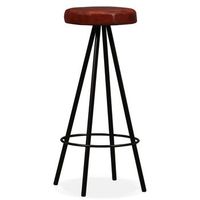 pack 4 uds taburetes de bar  taburete de cocina  taburete alto cuero autentico