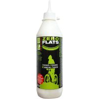 zero flats  sellante antipinchazos tubeless 500ml - el tamano ideal para 2 bicicletas   el liquido se puede agregar a traves de la valvula o en el momento de montar el neumatico importante revisar
