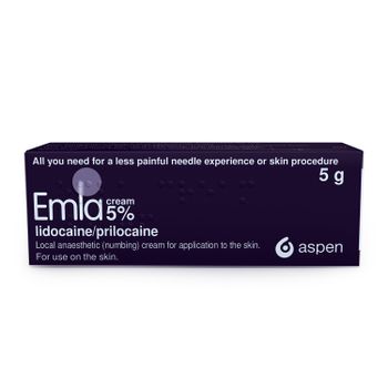 Emla Cream 5% 5g Tube (No Dressings)