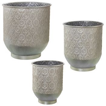 Set 3 Maceteros Metal