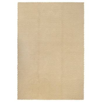 Alfombra Rectangular Algodón Natural 160x230 Cm Vidaxl
