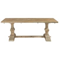 mesa de comedor de abeto reciclado de 220 cm