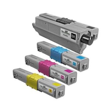 Compatible Multipack OKI MC362dn Printer Toner Cartridges (4 Pack) -44469803