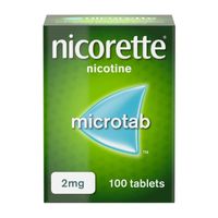 nicorette 2mg microtab - 100 tablets
