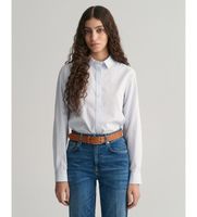 gant para mujer 4300214 camisa regular fit de popelina a rayas azul 34 casual algodon manga larga