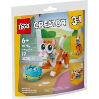 lego creator 3 en 1 gato naranja 30714 79 piezas