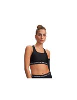 sujetador deportivo de fitness under armour crossback mid bra mujer negro