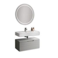 composicion bano de 3 piezas solmira gris en mdf