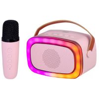 klack bt-k8 altavoz karaoke portatil bluetooth 10w rosa