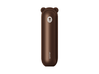 Ventilador portátil - Jisulife Life8 Plus, 10W, 4500 mAh, 3 Velocidades, Hasta 46h Autonomía, Marrón