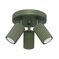 lampara de techo verde oliva aluminio alt 20 cm