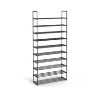 estante para zapatos soporte para zapatos alto metal entrada negro